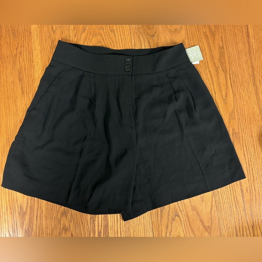 H&M Black High Waist Women's Dress Shorts
